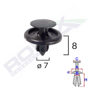 ROMIX B22090 Clip, trim / protective strip