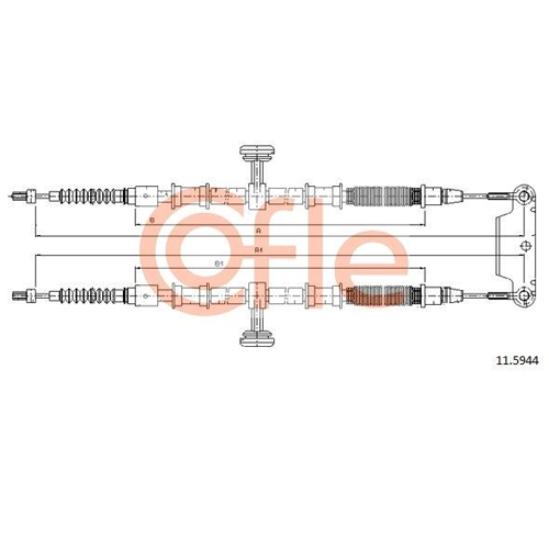 COFLE 11.5944 Hand brake cable